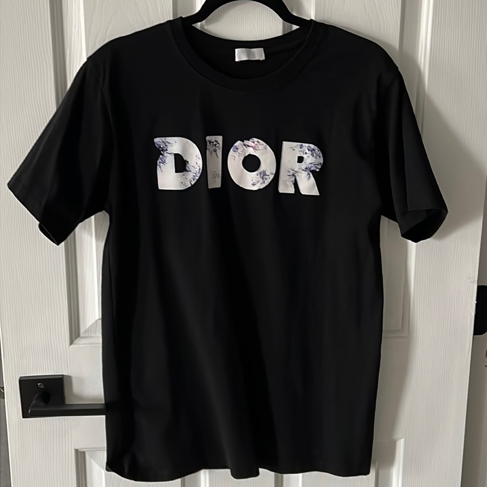 Black Dior x Daniel Arsham Eroded Tee